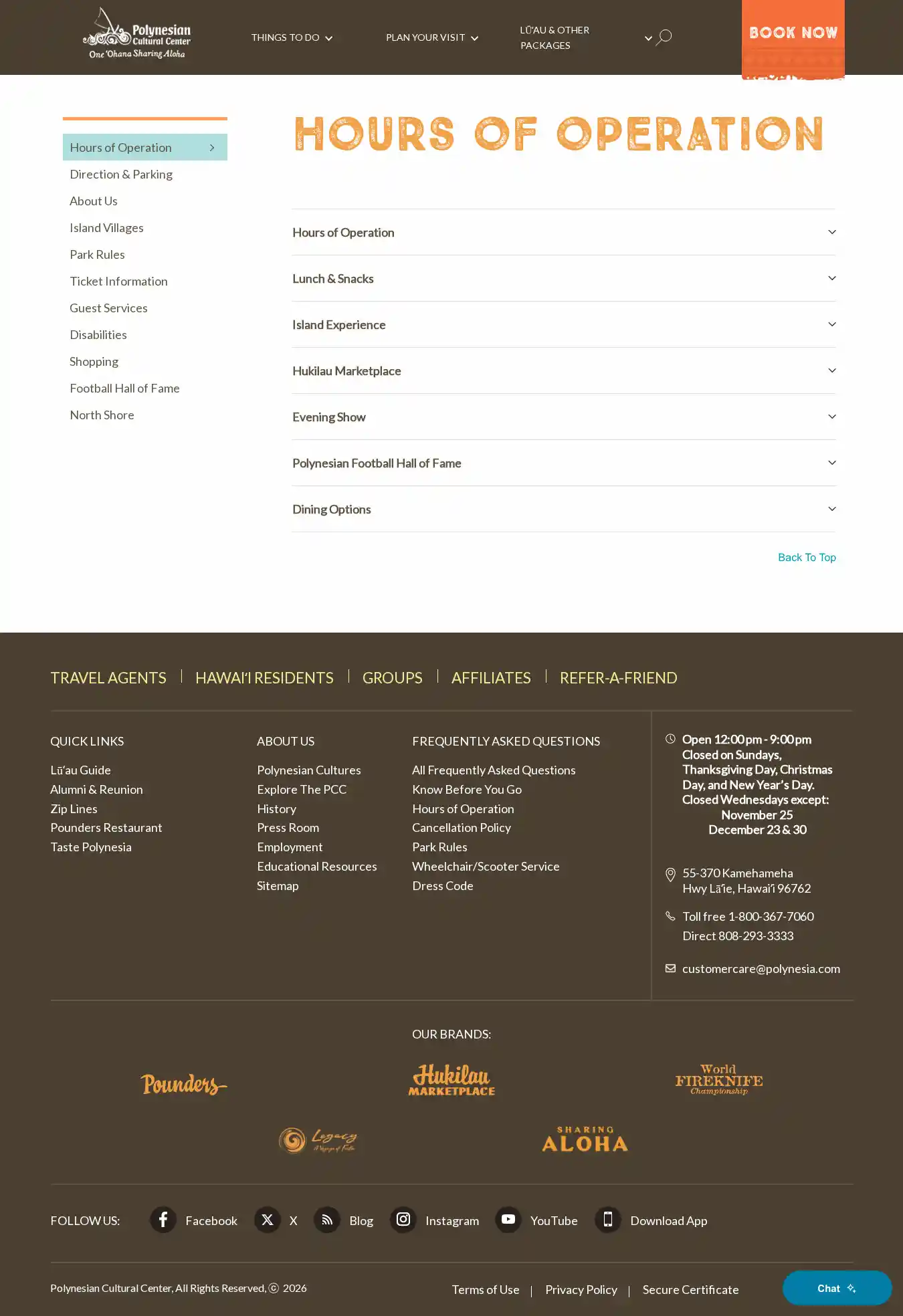 Full-page screenshot of FAQs as rendered during the desktop scan.